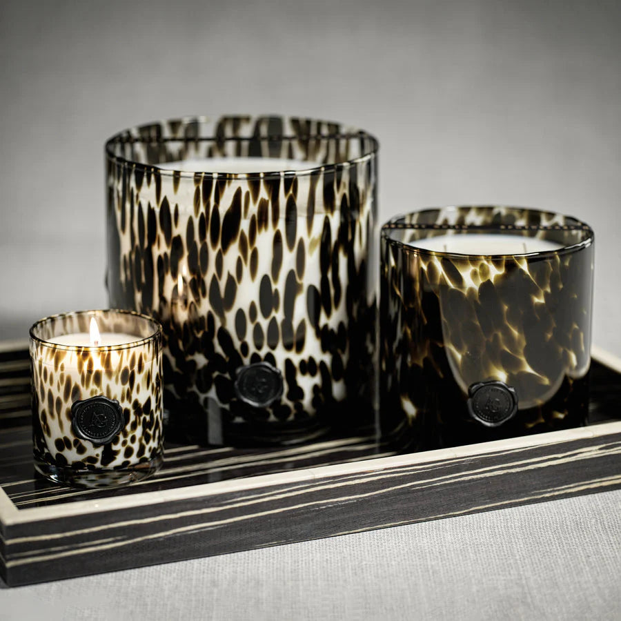 Zodax Apothecary Opal Glass 3-Wick Black Fig Vetiver Candle