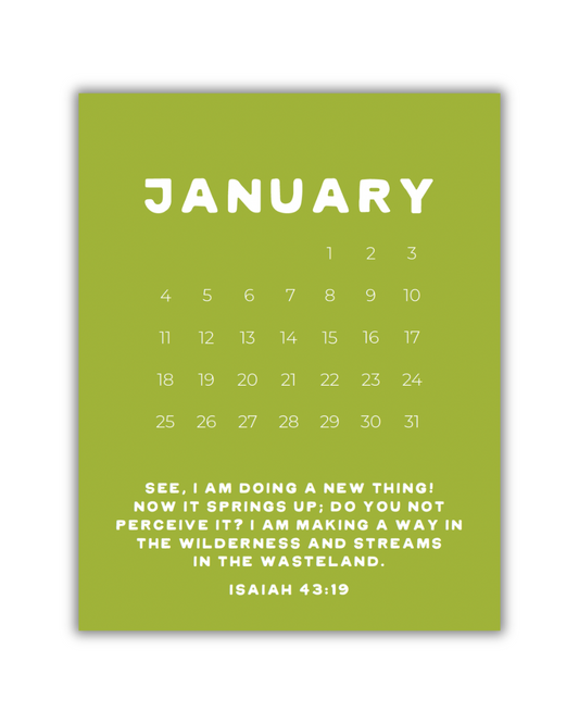 2026 Calendar with Easel