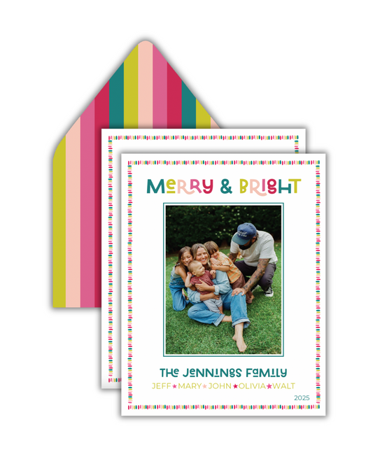 Merry and Bright Christmas Card