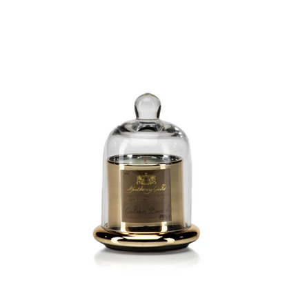 Zodax Christmas Scented Candle Jar With Gilded Glass Dome