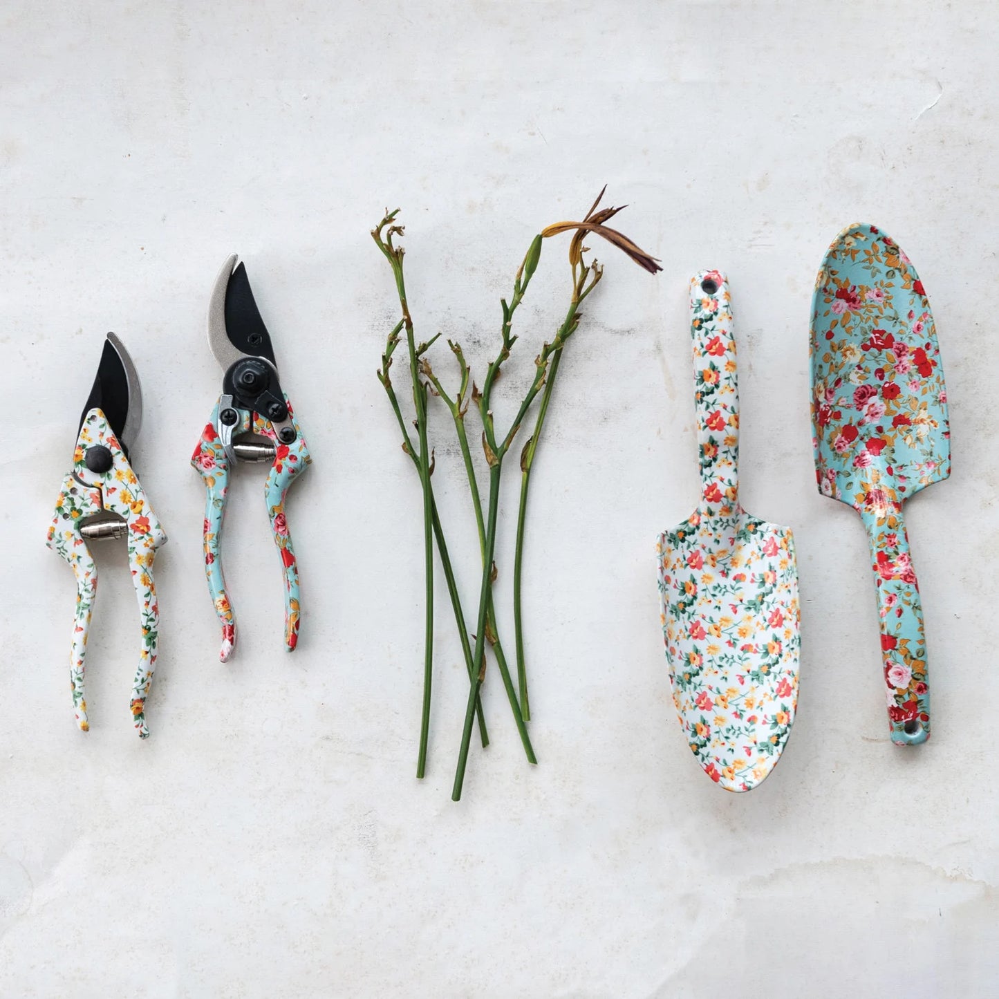 Aluminum Garden Hand Shovel + Pruning Shears WITH Notepad