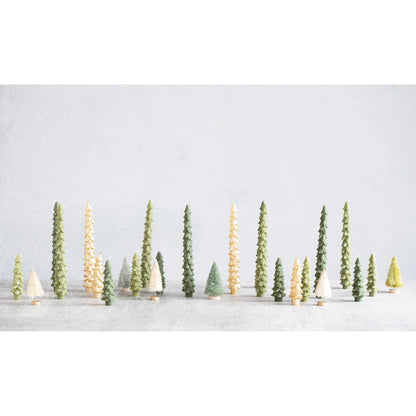 10" Unscented Tree Shaped Taper Candles, Set of 2