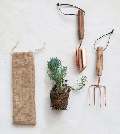 Stainless Steel Garden Tools with Mango Wood Handles
