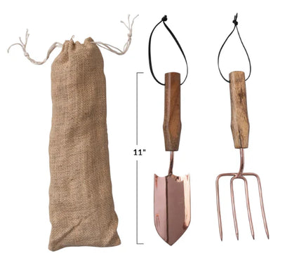 Stainless Steel Garden Tools with Mango Wood Handles