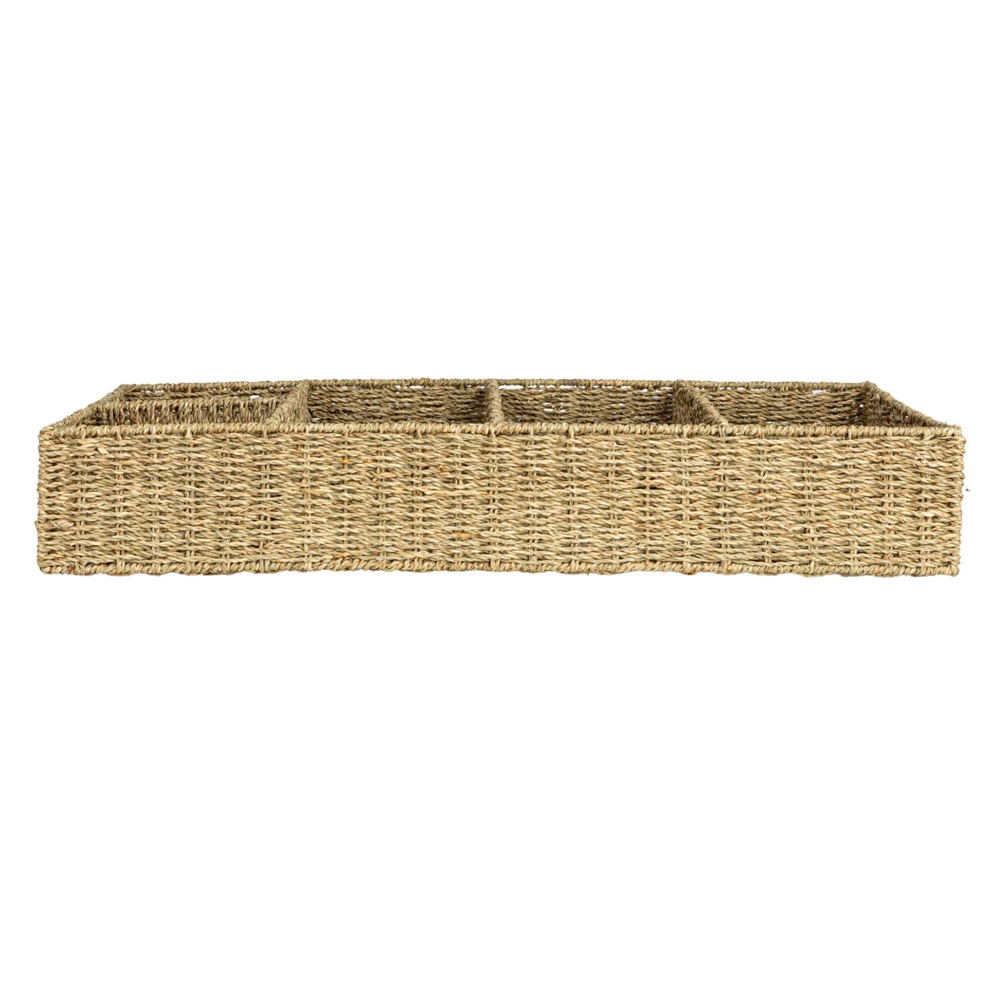 Seagrass and Metal Tray