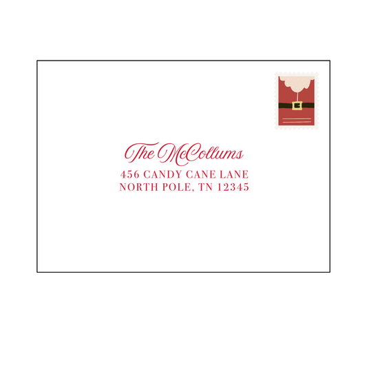 Recipient Address Envelope Printing