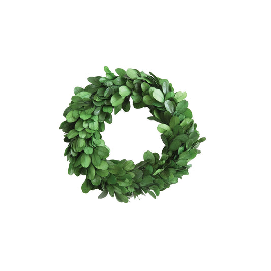 6" Round Preserved Boxwood Wreath